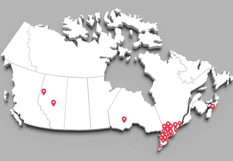 Canada Map Grey